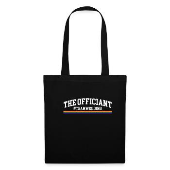 L’officiant #TeamWedding cadeau de chemise LGBT - Sac en tissu - noir - Devant