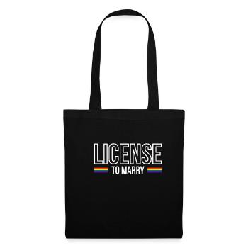 License To Marry Officiant Registrar LGBT - Tote Bag - black - Front