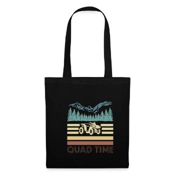 Vintage Retro Quad Time Shirt Gift - Tote Bag - black - Front