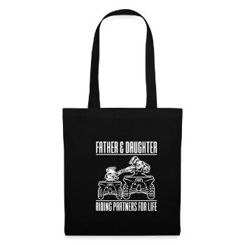 Père et partenaires de DAughter Racing pour la vie - Sac en tissu - noir - Devant