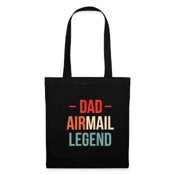 Dad Airmail Legend Shirt Gift - Tote Bag - black - Front
