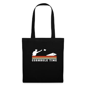 Cornhole Time Vintage Retro Gift - Tote Bag - black - Front