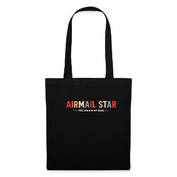 Airmail Star Your Hole Is My Goal Shirt Gift - Tote Bag - black - Front