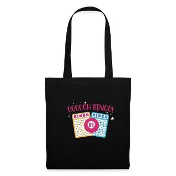 OOOOH Bingo Shirt Geschenk - Stoffbeutel - Schwarz - Vorne