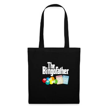 The Bingofahter Shirt Geschenk Vater Papa Vatertag - Stoffbeutel - Schwarz - Vorne