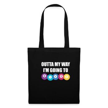 Outta My Way In Going To Bingo Shirt Cadeau - Sac en tissu - noir - Devant