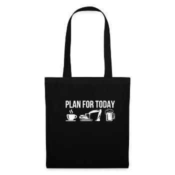 Plan For Today Coffee Excavator Drive Beer - Tote Bag - black - Front