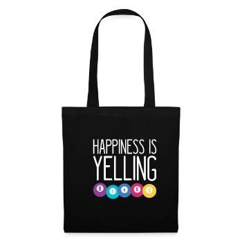Happiness Is Yelling BINGO Gift Shirt - Tote Bag - black - Front