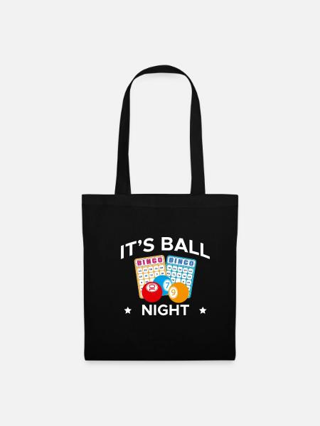 It´s Ball Nicht Bingo Shirt Geschenk - Stoffbeutel - Schwarz