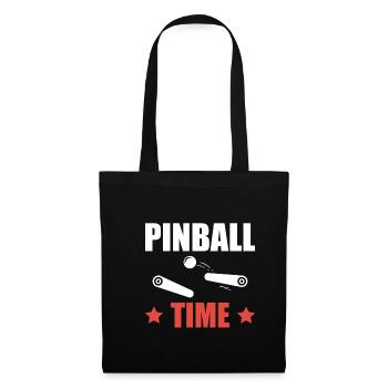 Pinball Time Shirt Gift Pinball Machine - Tote Bag - black - Front