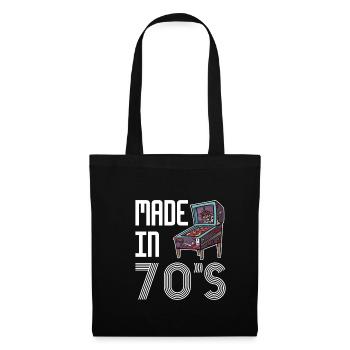 Made In 70s Pinball Shirt Pinball Machine - Tote Bag - black - Front