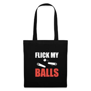 Flick My Balls Flipper Shirt Flipper Machine - Sac en tissu - noir - Devant
