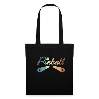 Vintage Retro Pinball Pinball Machine Gift - Tote Bag - black - Front