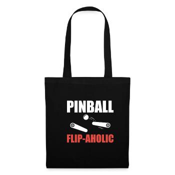 Flipper Flip-Aholic Shirt Cadeau Flipper Machine - Sac en tissu - noir - Devant