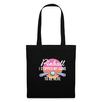 Flipper J’ai arrêté mon jeu pour être ici chemise - Sac en tissu - noir - Devant