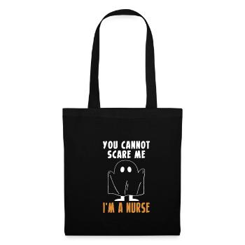Tu ne peux pas me faire peur une chemise d’infirmière - Sac en tissu - noir - Devant