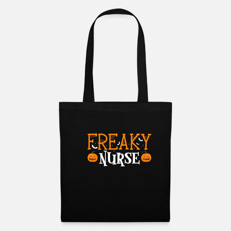 Freaky Nurse Krankenschwester Shirt Geschenk - Stoffbeutel - Schwarz