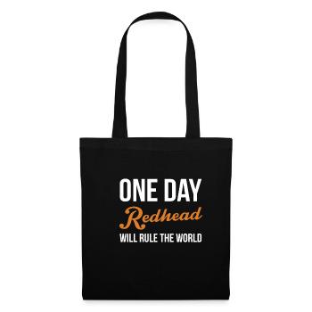 One Day Redhead Will Rule The World Shirt - Tote Bag - black - Front