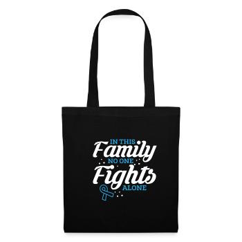 Dans cette famille, personne ne se bat seul Chemise - Sac en tissu - noir - Devant