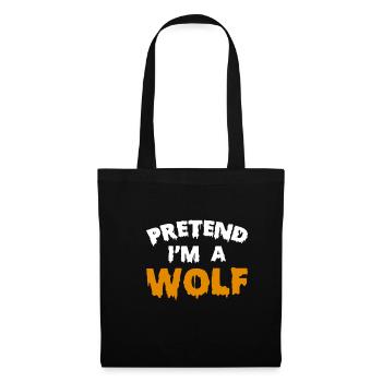 Pretend Im A Wolf Shirt Cadeau - Sac en tissu - noir - Devant