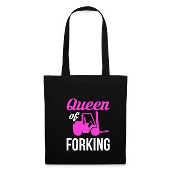 Queen Of Forking Shirt Gift Forklift - Tote Bag - black - Front