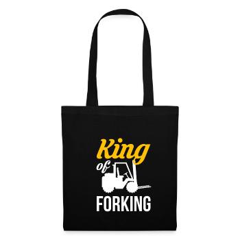 King Of Forking Shirt Gift Forklift - Tote Bag - black - Front