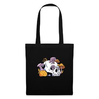 Skull Mushroom Shirt Gift - Tote Bag - black - Front