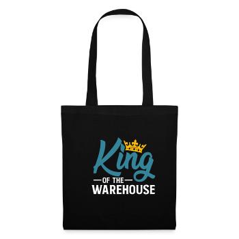 King Of The Warehouse Shirt Magazineur Cadeau - Sac en tissu - noir - Devant
