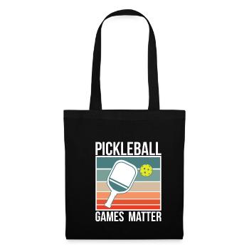 Pickleball Games Matter Shirt Cadeau - Sac en tissu - noir - Devant