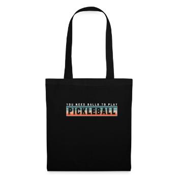Vous avez besoin de balles pour jouer au pickleball shirt - Sac en tissu - noir - Devant