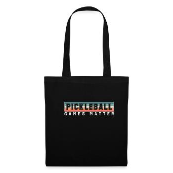 Pickleball Games Matter Shirt Cadeau - Sac en tissu - noir - Devant