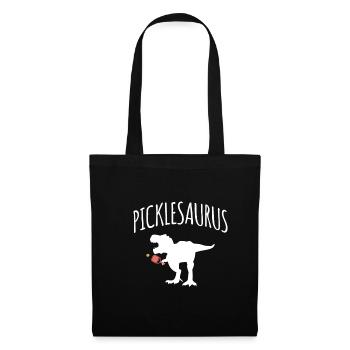 Pickleaurus Chemise Pickleball Cadeau - Sac en tissu - noir - Devant