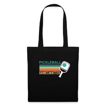 PickleBall Games Matter Shirt Cadeau - Sac en tissu - noir - Devant
