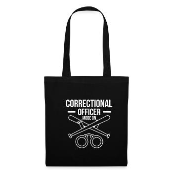Mode agent correctionnel sur cadeau de chemise - Sac en tissu - noir - Devant