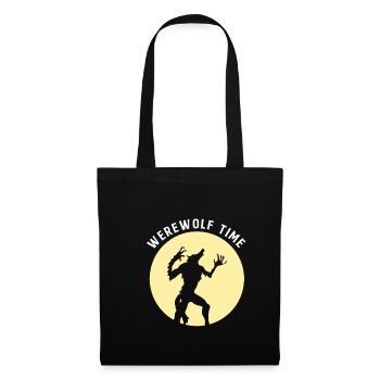 Werewolf Time Werwolf Shirt Geschenk - Stoffbeutel - Schwarz - Vorne