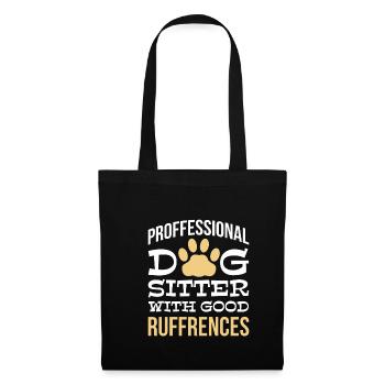 Dog sitter professionnel avec de bonnes ruffrences - Sac en tissu - noir - Devant