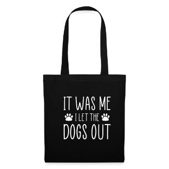 C’est moi que j’ai laissé les chiens sortir chemise de dog sitter - Sac en tissu - noir - Devant