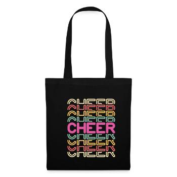 Cadeau de chemise Vintage Retro Cheerleader - Sac en tissu - noir - Devant