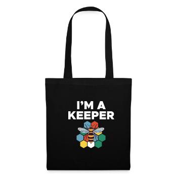Im A Keeper Bee Shirt Cadeau - Sac en tissu - noir - Devant