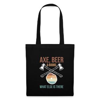 Axe Beer & Boobs What Else Is There Shirt - Sac en tissu - noir - Devant