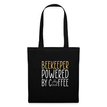 Beekeeper Powered By Coffee - Stoffbeutel - Schwarz - Vorne
