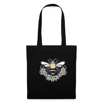 Cadeau de chemise d’abeille apiculteur - Sac en tissu - noir - Devant