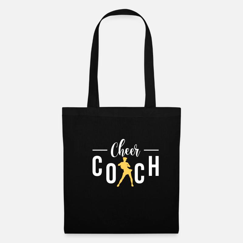 Cheer Coach Shirt Cheerleader Trainer Geschenk - Stoffbeutel - Schwarz