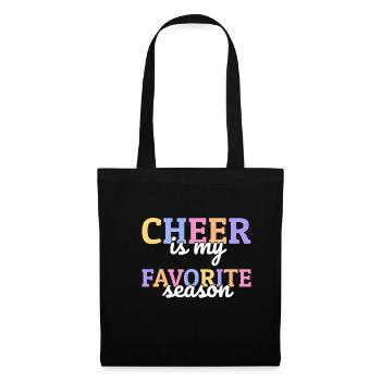Cheer est mon cadeau de chemise de saison préféré - Sac en tissu - noir - Devant