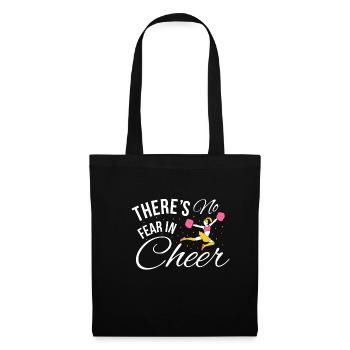 Theres No Fear In Cheer Cheerleading Shirt - Sac en tissu - noir - Devant