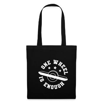 One Wheel Is Ennough - Tote Bag - black - Front
