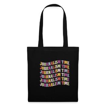 Journalism Time Shirt Gift - Tote Bag - black - Front