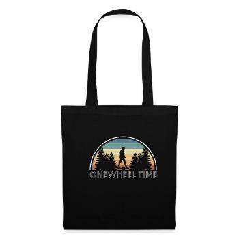 Onewheel Time Shirt Vintage Retro Cadeau - Sac en tissu - noir - Devant