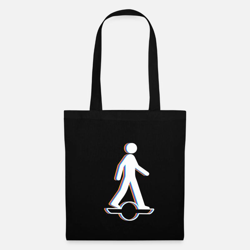 Strichmännchen Onewheel Shirt Geschenk - Stoffbeutel - Schwarz