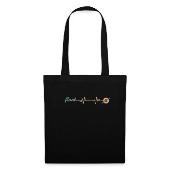 Rythme cardiaque Ligne cardiaque Fréquence cardiaque Onewheel - Sac en tissu - noir - Devant